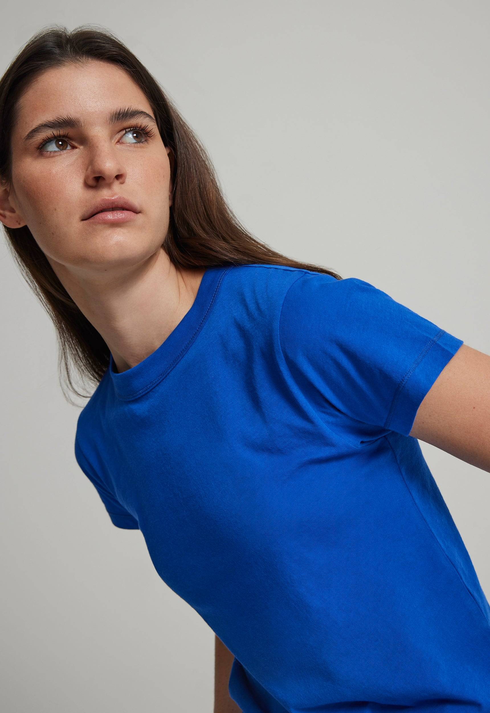 Jac+Jack BABY COTTON TEE in Ultra Blue